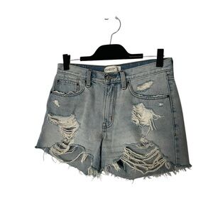 Abercrombie & Fitch Blue Jean Shorts Mid rise